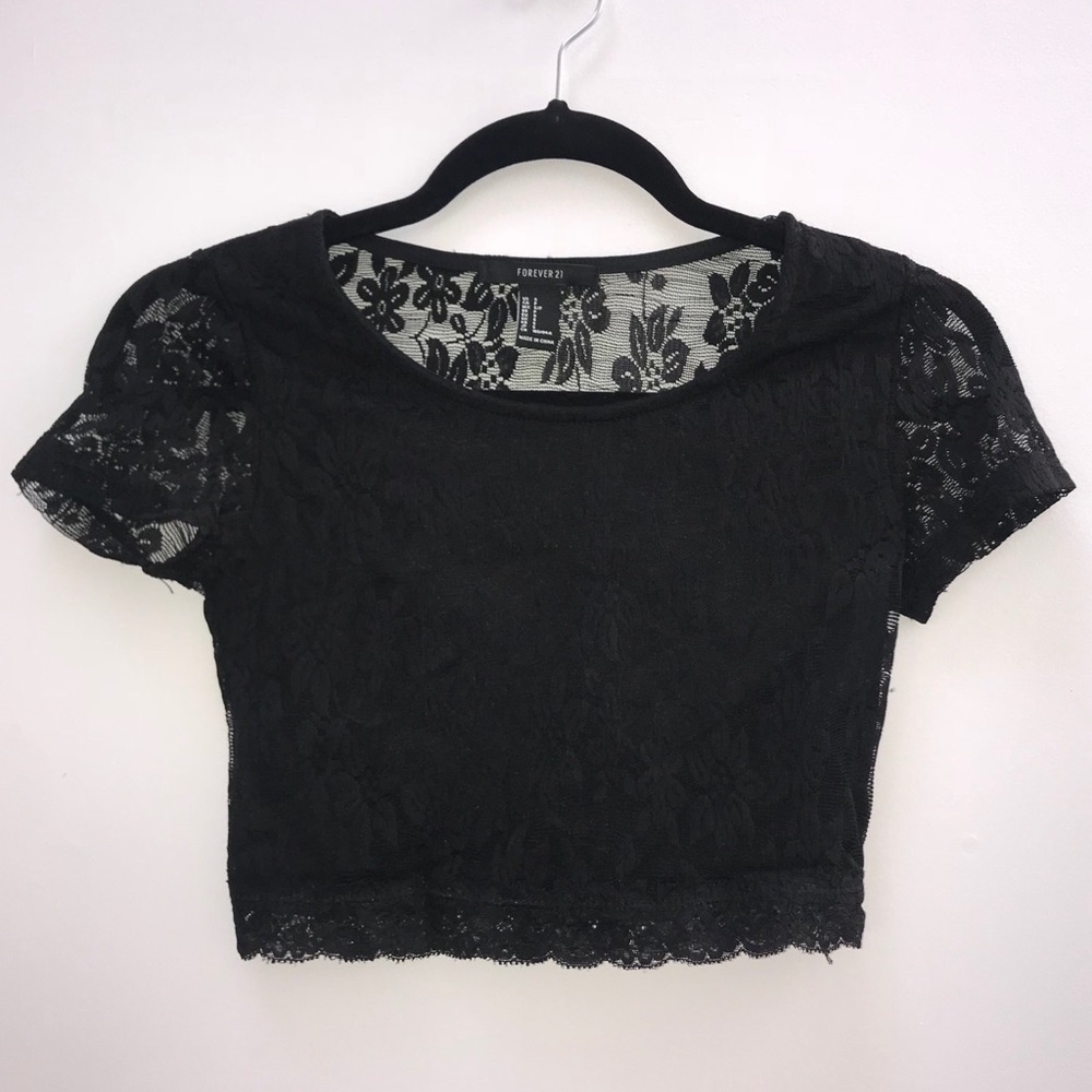 Forever 21 Lace Crop Top